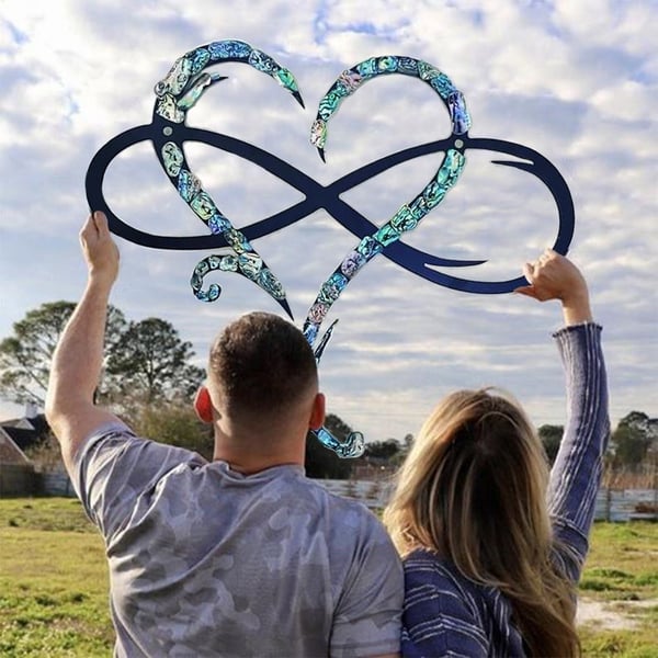 Iron Wanddecoratie met Oneindig Hart