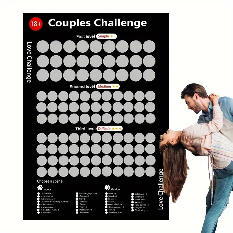 Love Challenge Krasloten voor Koppels