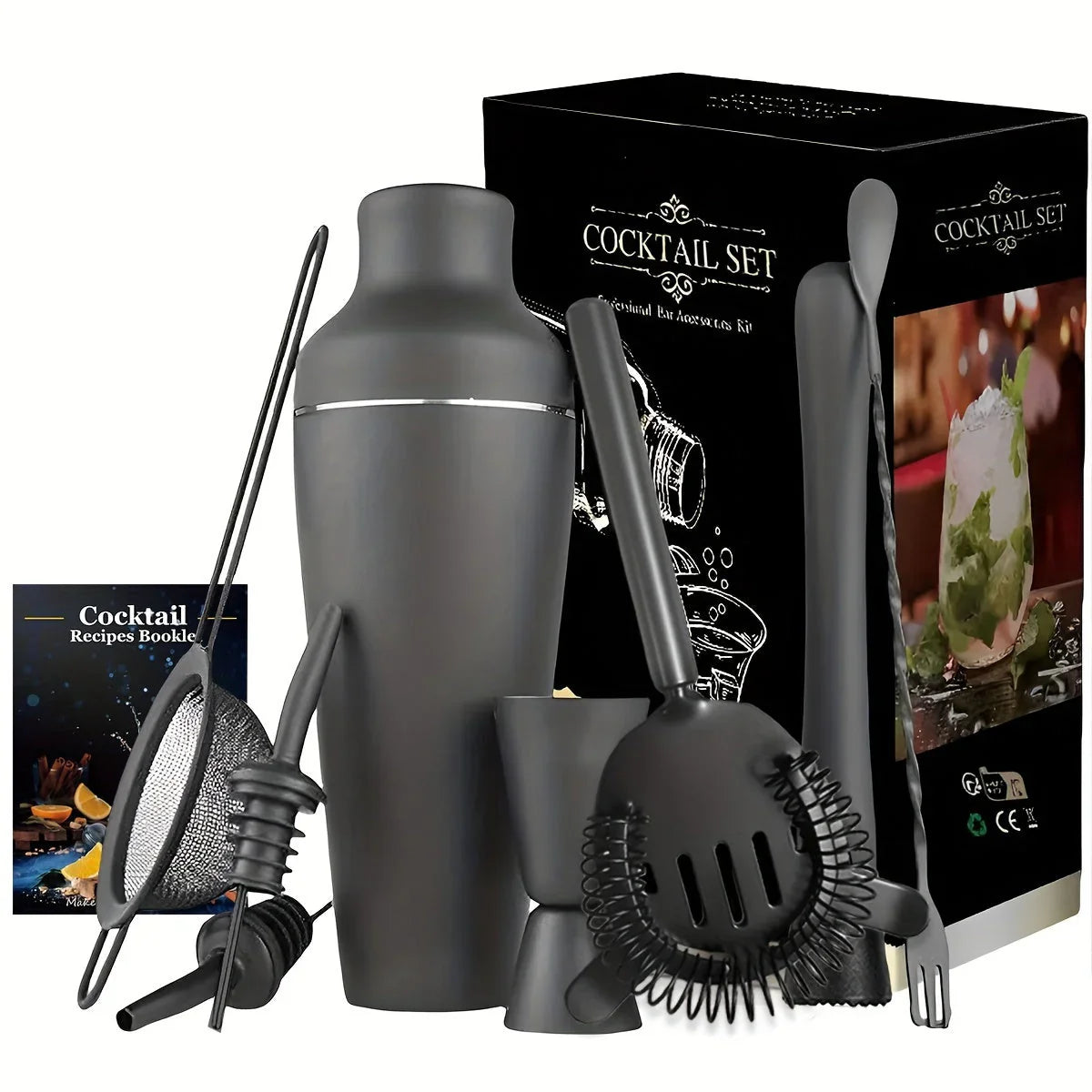Professionele Cocktailset - Roestvrijstalen Bartender Set voor Perfecte Drankjes