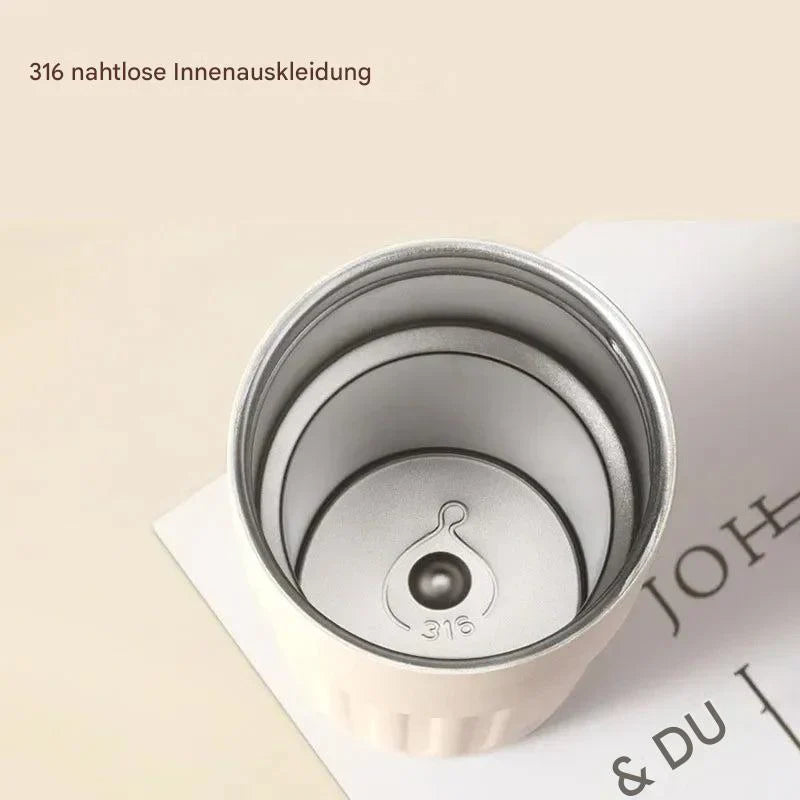 Compacte Thermomok met Temperatuurweergave - 410 Ml Mok voor Warme en Koude Dranken