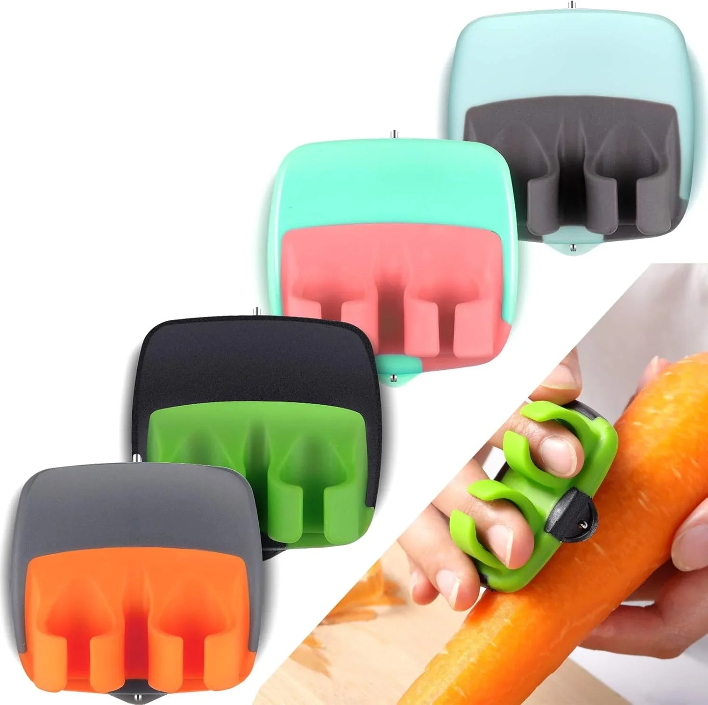 4-delige Vinger Groenteschiller Set