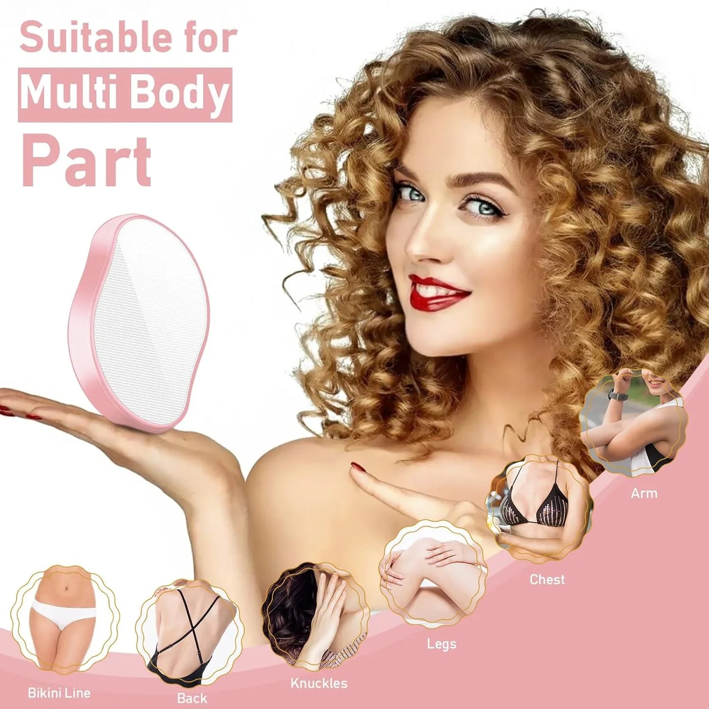 Smoothskin Kristal Haarverwijderaar - Pijnloos , Herbruikbaar en Makkelijk Te Gebruiken