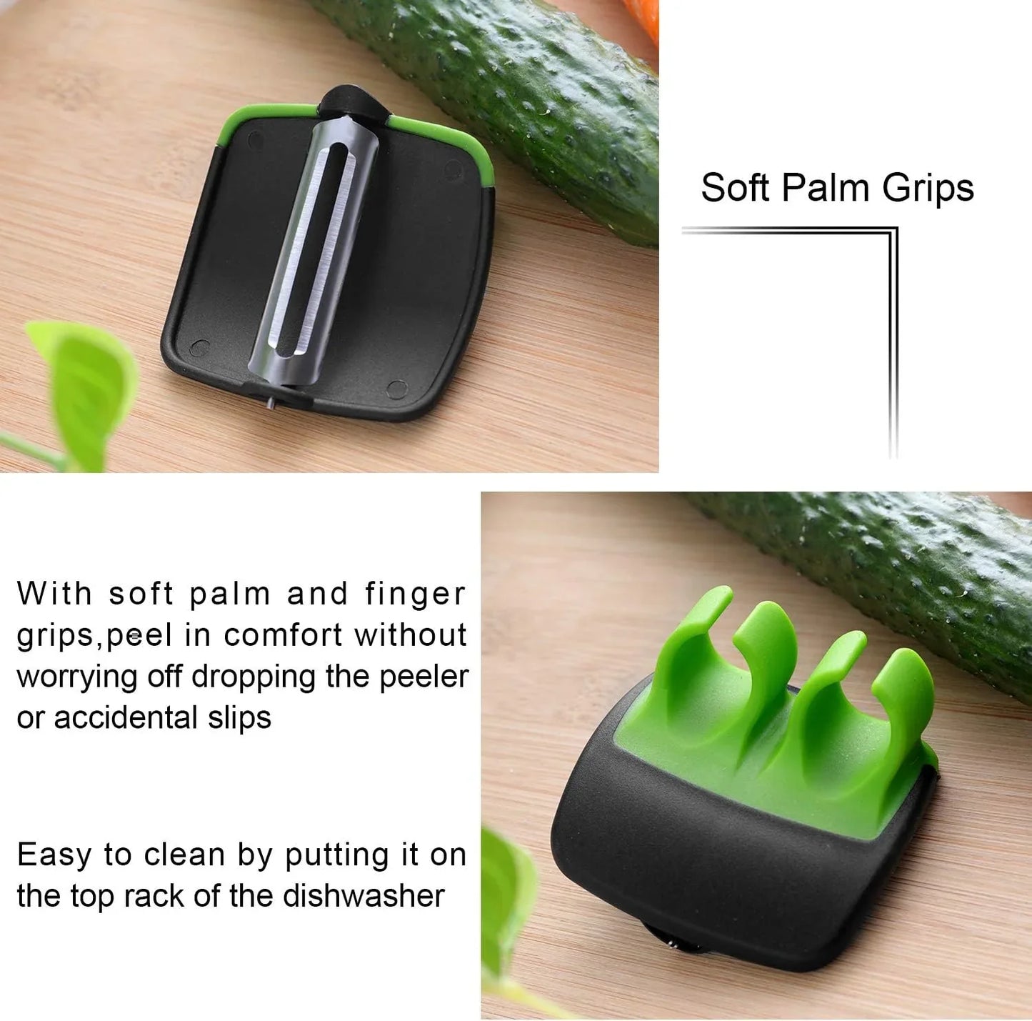 4-delige Vinger Groenteschiller Set