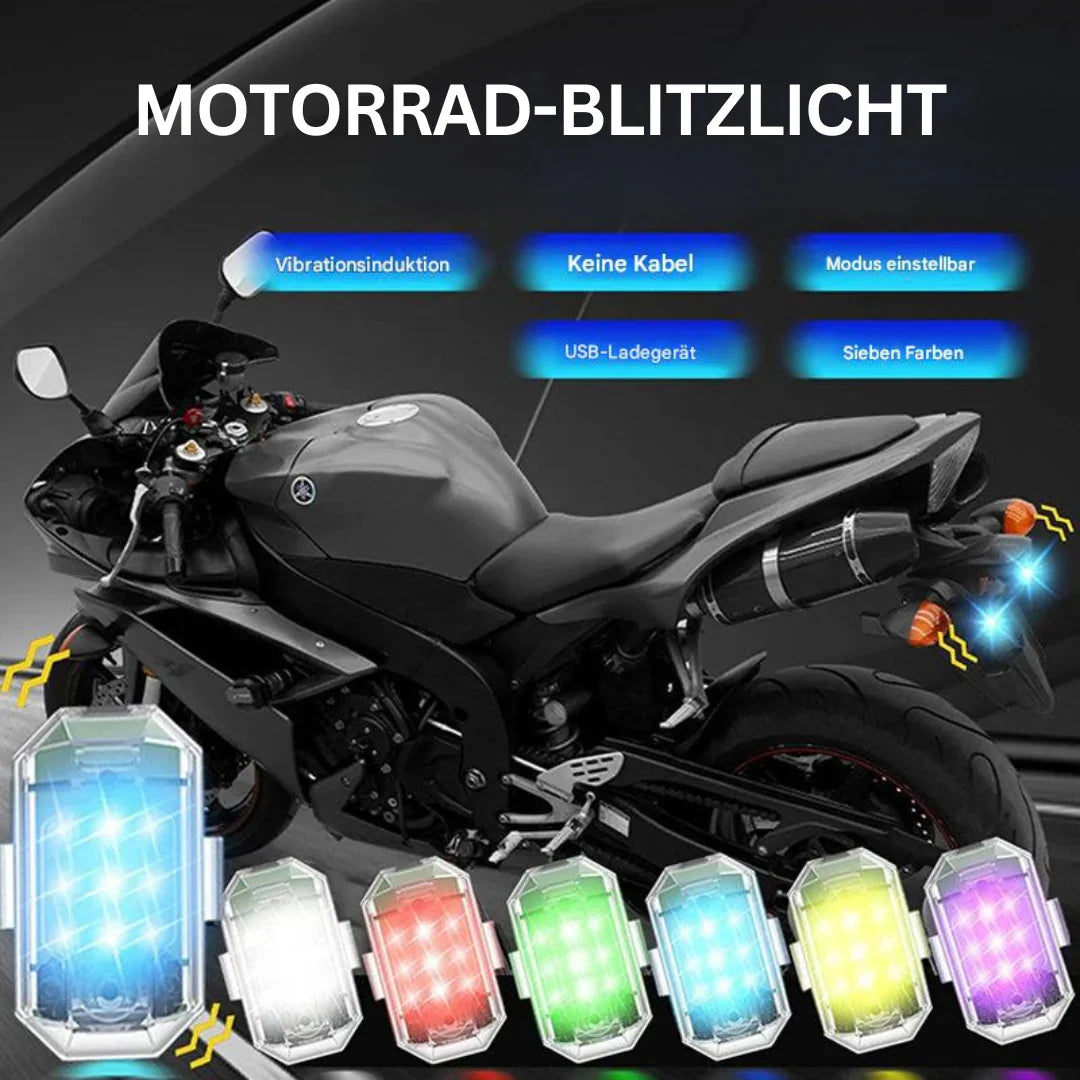 Draadloos Led Motorachterlicht - Oplaadbare Afstandsbediening voor Rem- en Waarschuwingslicht