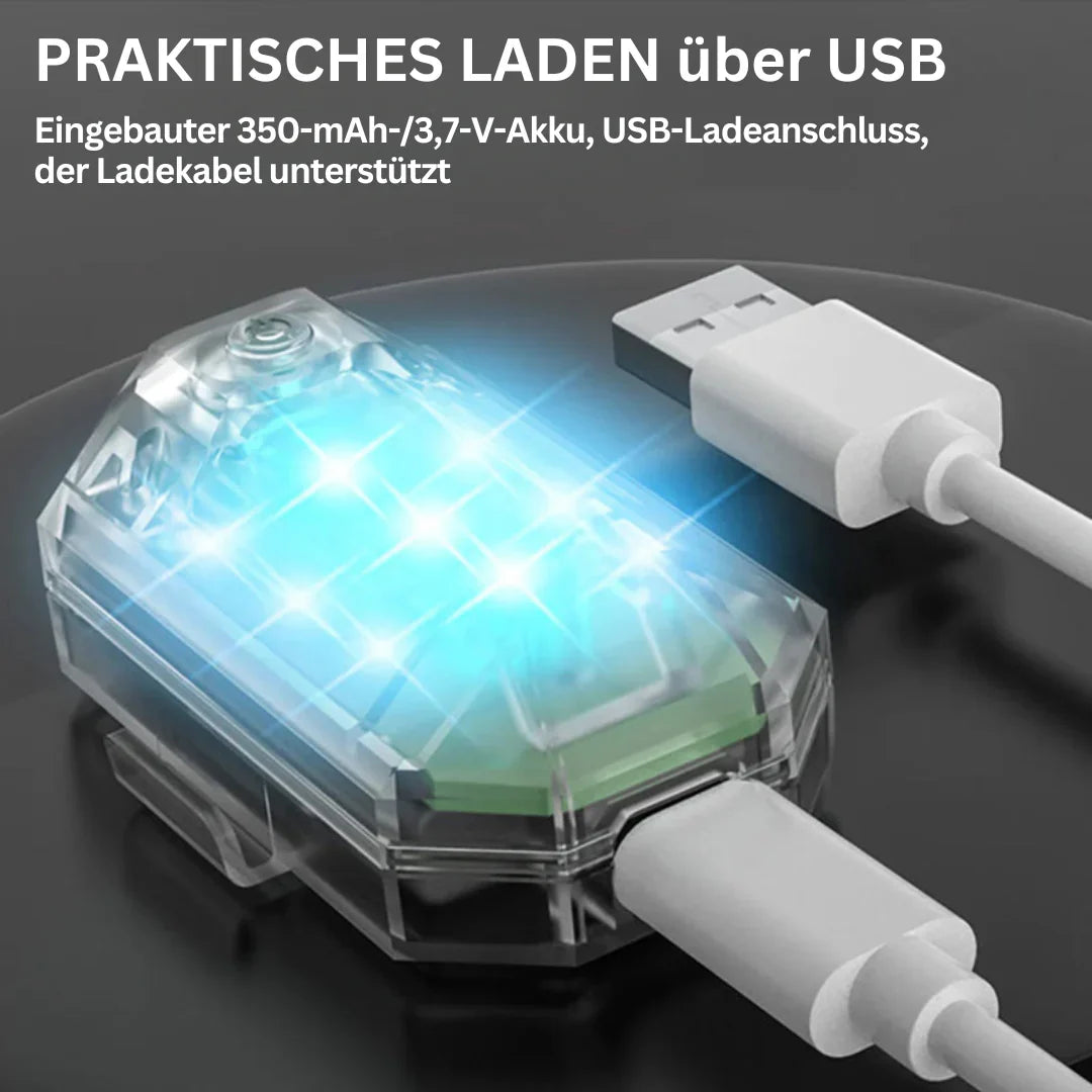 Draadloos Led Motorachterlicht - Oplaadbare Afstandsbediening voor Rem- en Waarschuwingslicht