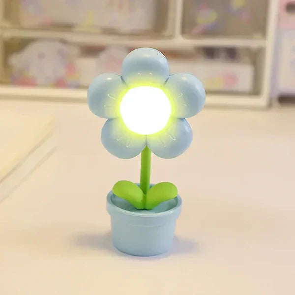 Leuke Bloem Nachtlamp voor Kinderen - Led Tafellamp in Bloemmotief voor de Kinderkamer