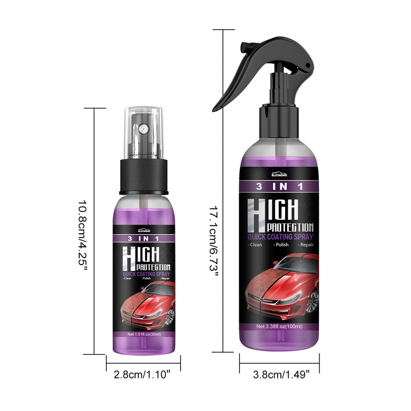 3in1 Verbeterde Autocoating Spray