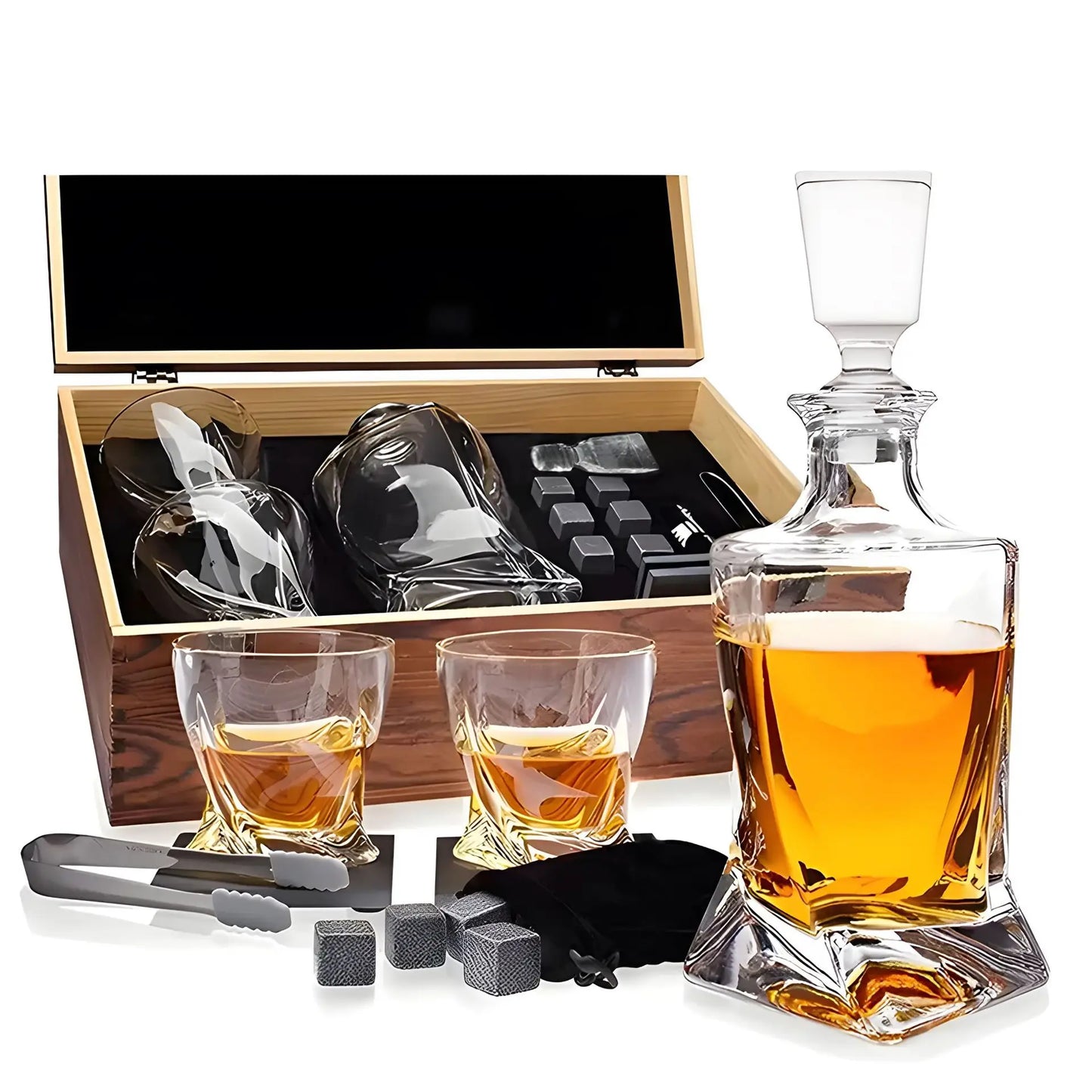 Exclusieve Kristallen Whiskeyset met Karaf en Bekers