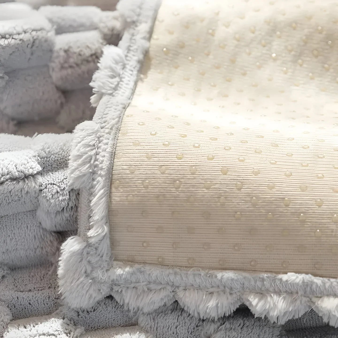 Luxe Fluwelen Bankhoes met Structuurpatroon