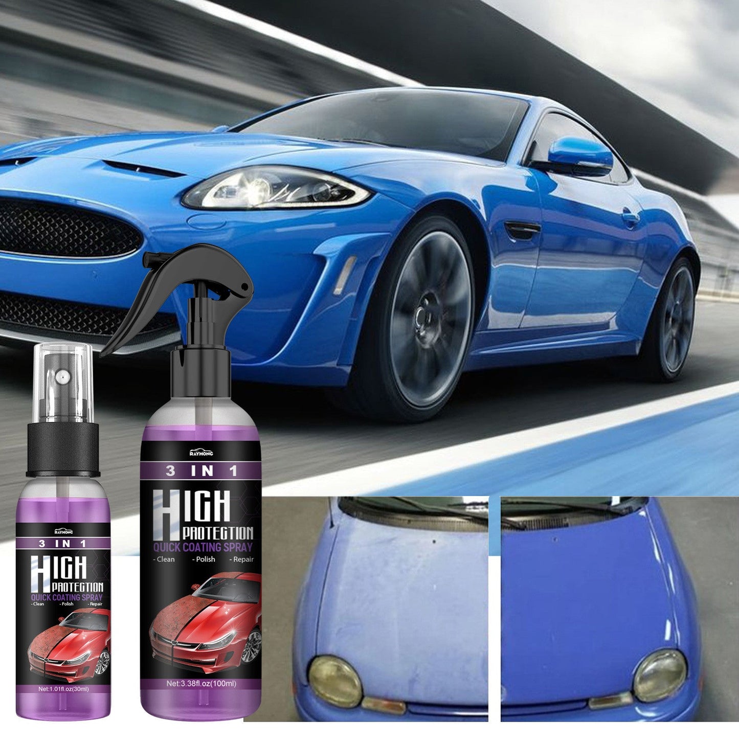 3in1 Verbeterde Autocoating Spray