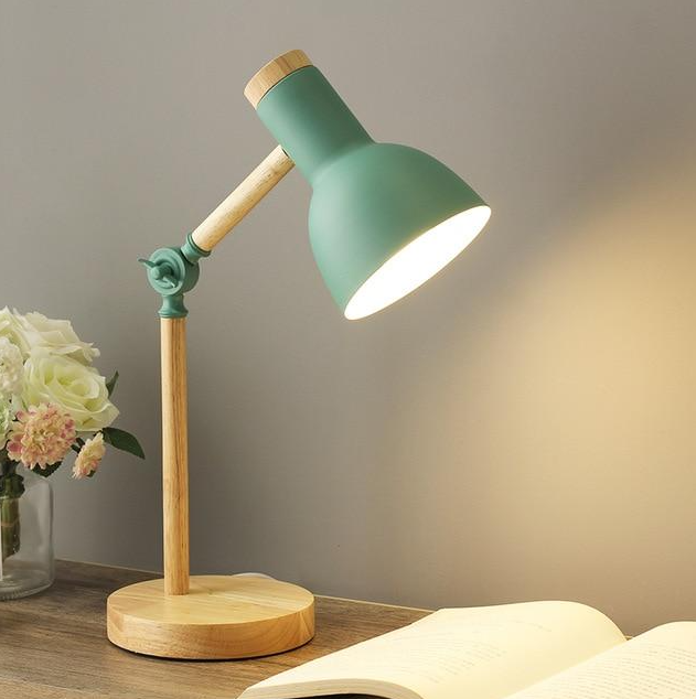 Scandinavische Houten Tafellamp