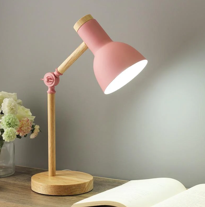 Scandinavische Houten Tafellamp