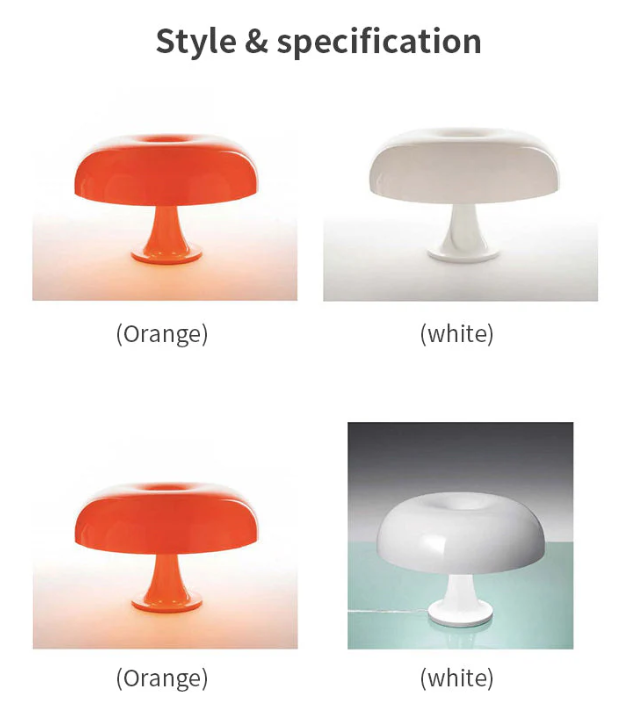 Moderne Led Paddenstoel Tafellamp - Minimalistisch voor Slaapkamer & Woonkamer