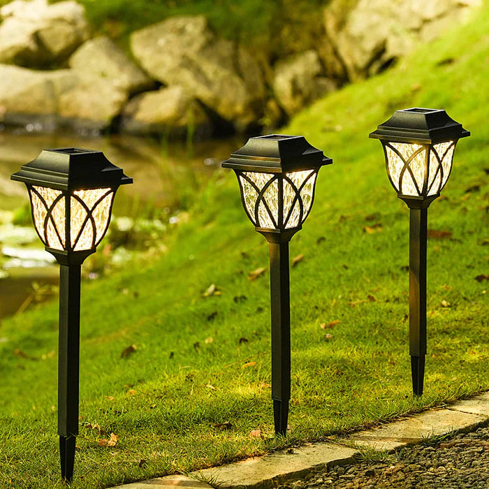 Solar Tuinverlichting met Natuurlijke Charme - Elegante Lampen voor Buiten