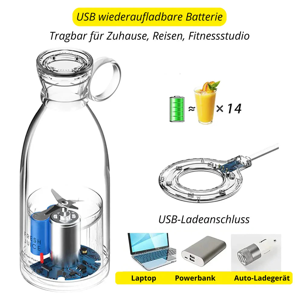 Draagbare Blender met Oplaadbare Batterij