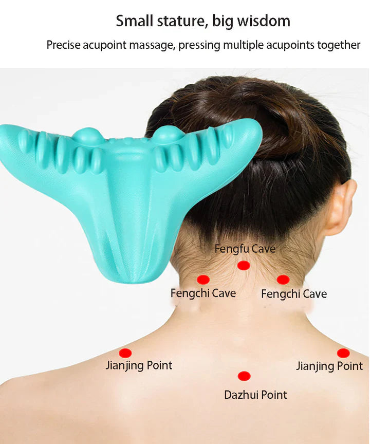 Nek- en Schouderstretcher - Cervicaal Tractiekussen voor Werveluitlijning en Massage