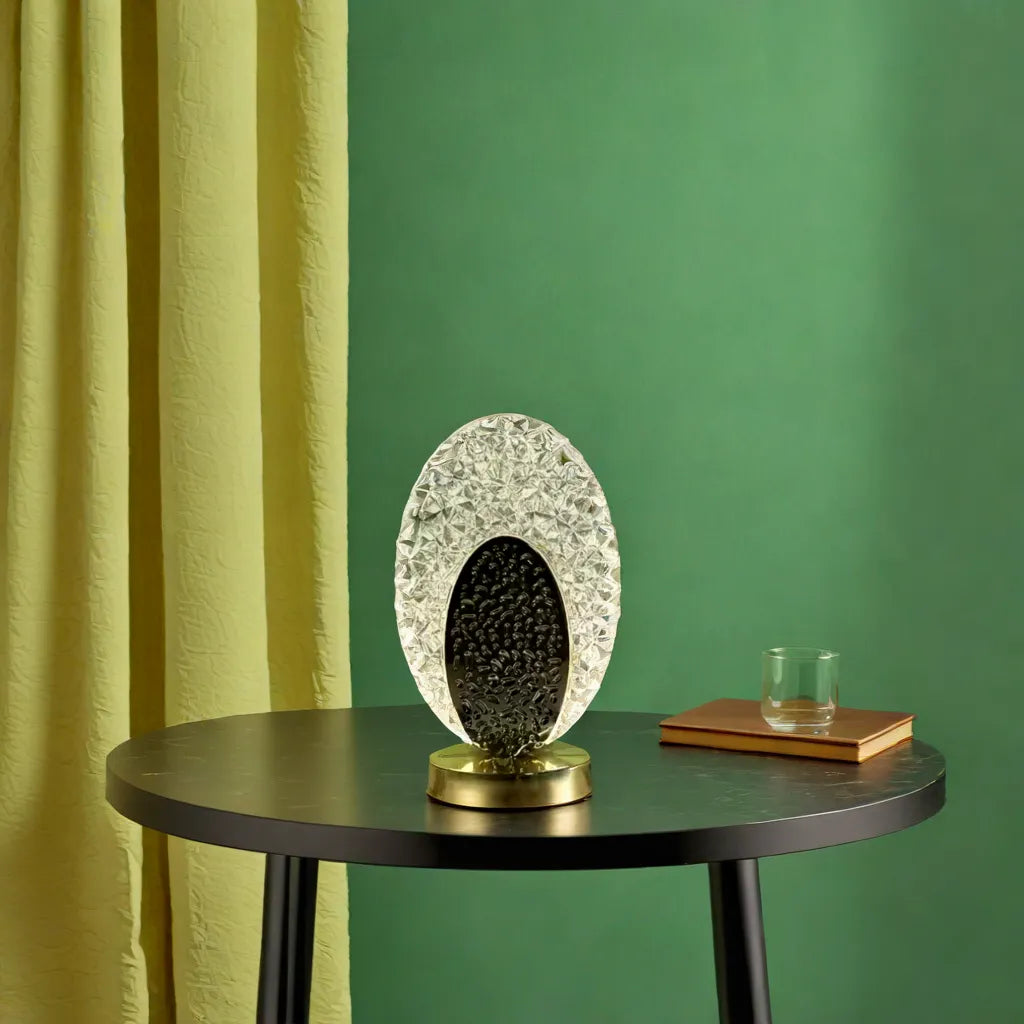 Elegante Tafellamp in Pauwendesign