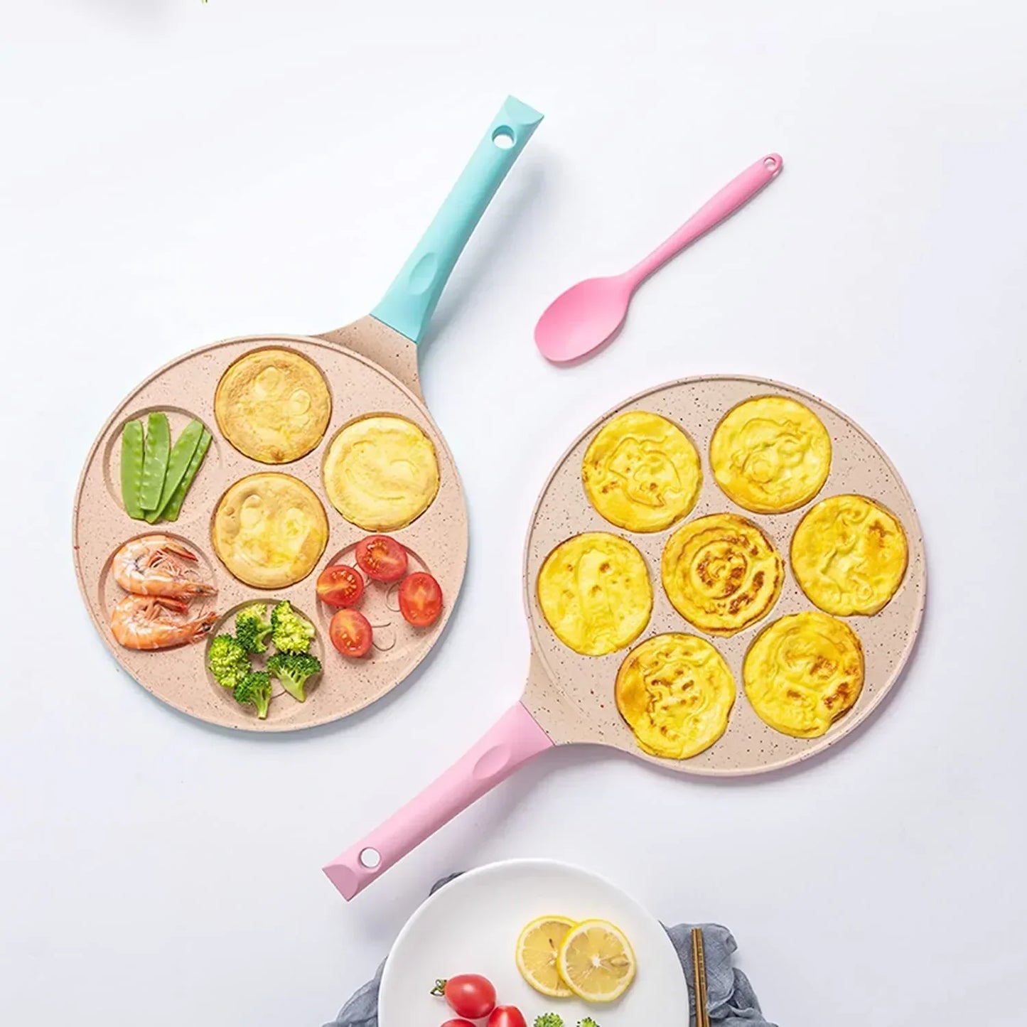 Ontbijtkoekenpan voor Kinderen - Leuke Pannenkoek- en Spiegeleivormen