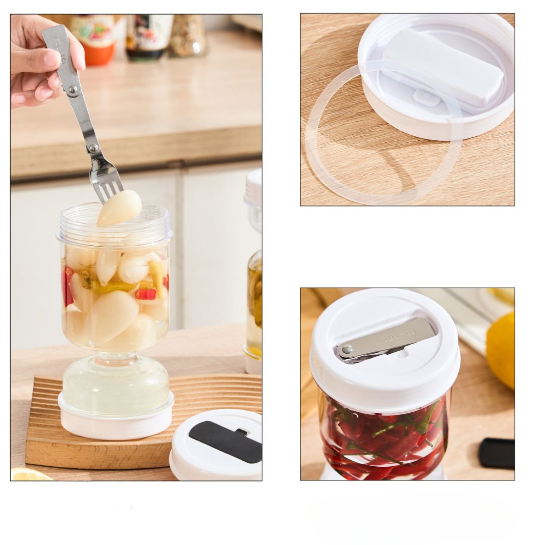 Praktische Inmaakpot met Waterzeef