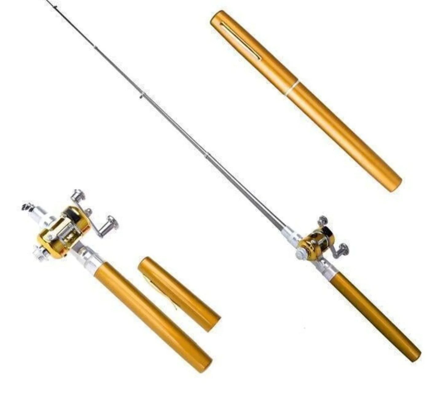 Compacte Visset met Telescopische Hengel - Draagbare Hengel voor op Reis