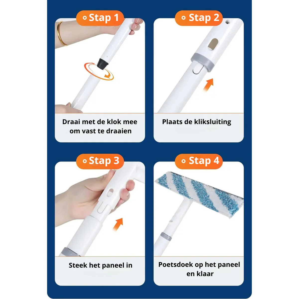 Functionele 3-in-1 Ruitenwisser met Sproei- en Veegfunctie