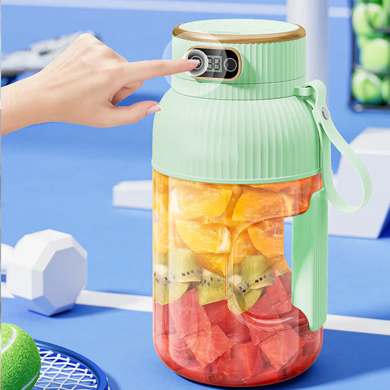 Draagbare Multifunctionele Blender met Dubbele Deksel en Usb-oplaadfunctie - voor Smoothies en het Bewaren van Voedsel