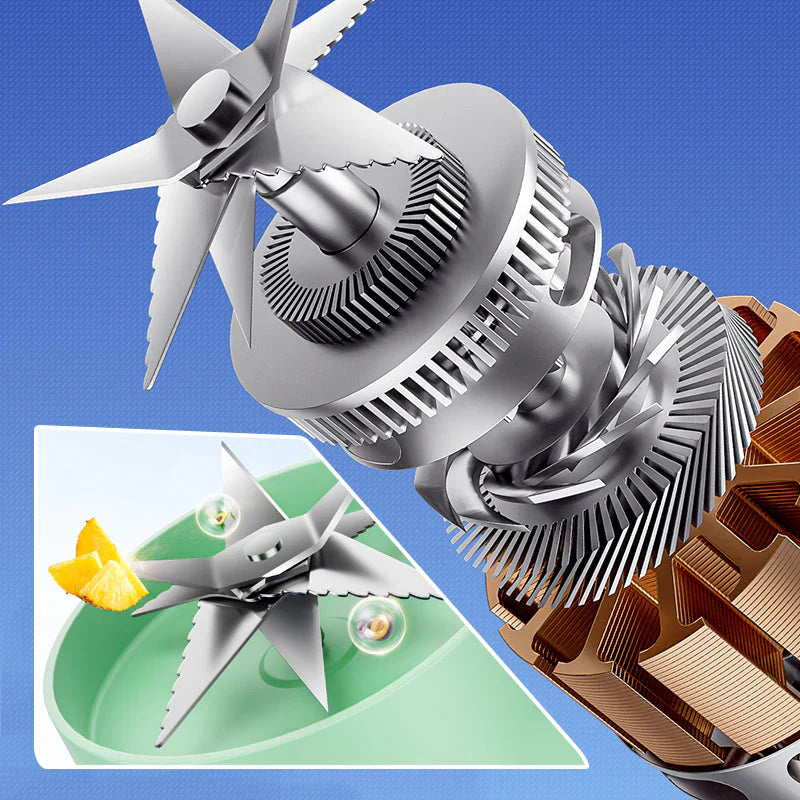 Draagbare Multifunctionele Blender met Dubbele Deksel en Usb-oplaadfunctie - voor Smoothies en het Bewaren van Voedsel