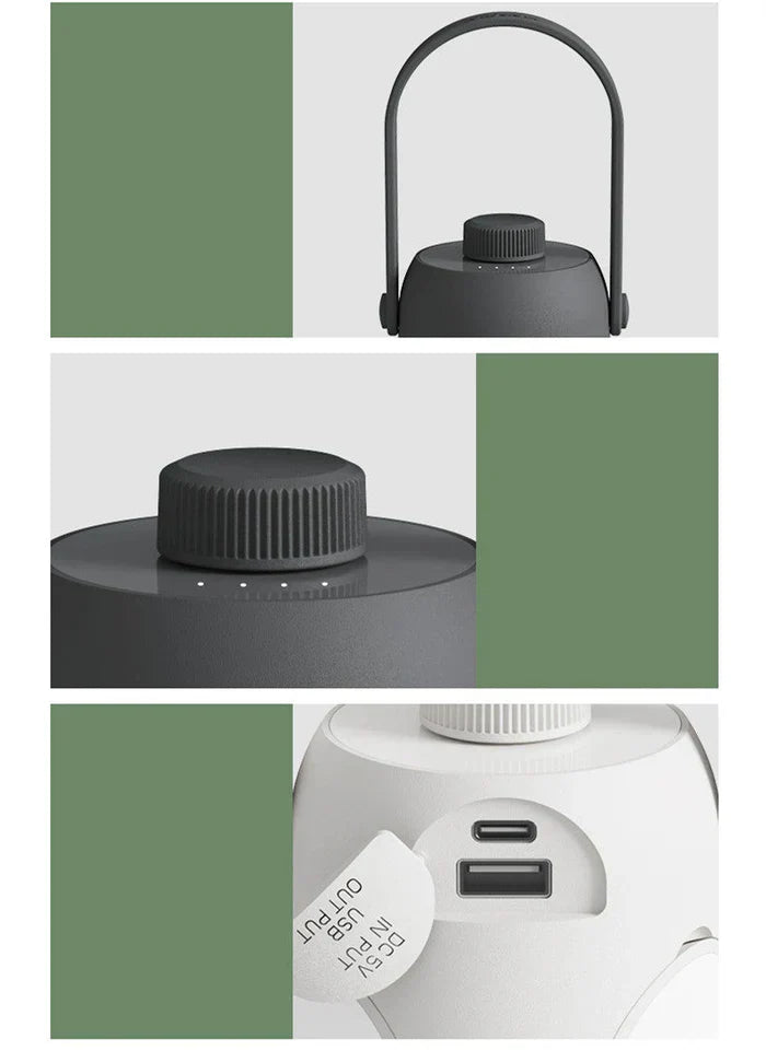 Draagbare Campinglamp met Flexibele Armen - voor Tenten en Buitengebruik