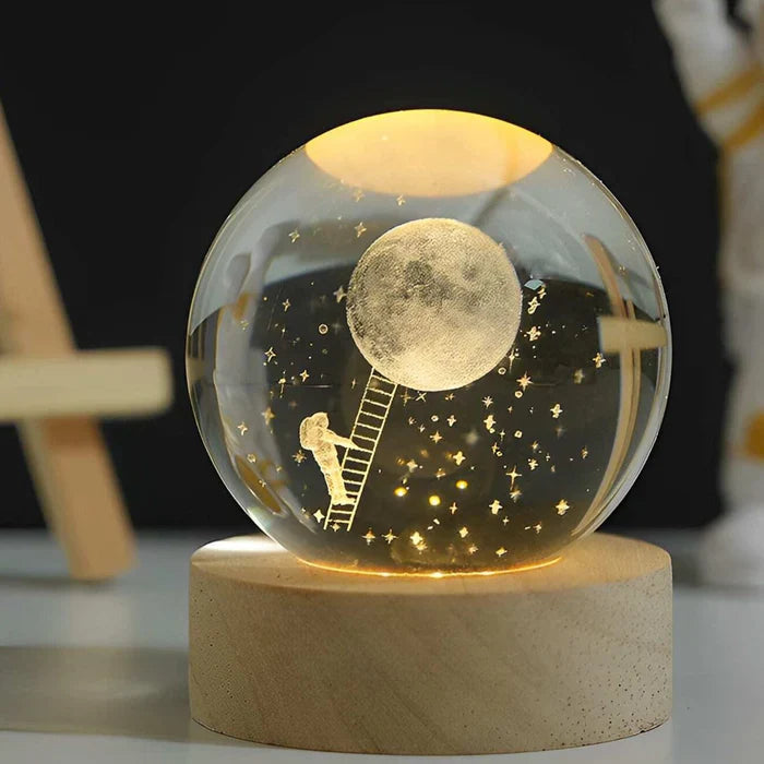 Kristallen Bol met Lichtgevende Maan