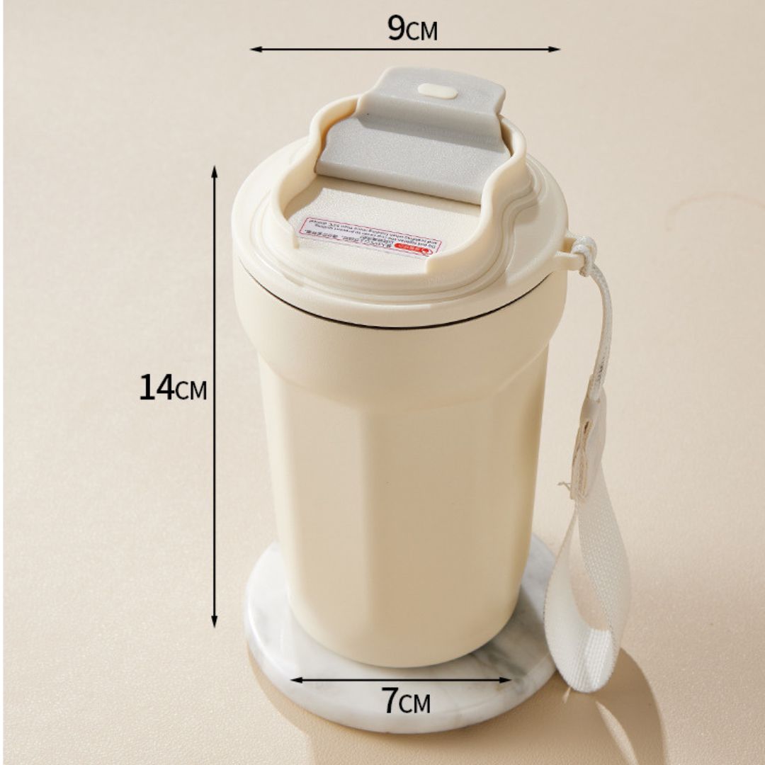Roestvrijstalen Koffiemok met Led Temperatuurweergave 450 Ml