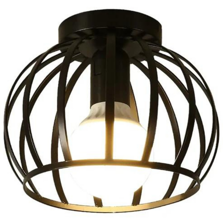 Moderne Plafondlamp in Loftstijl met Open Kooi