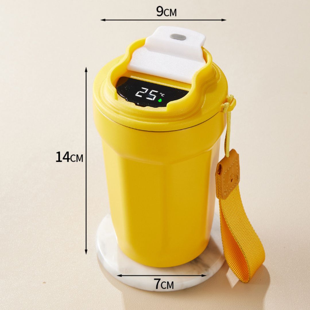 Roestvrijstalen Koffiemok met Led Temperatuurweergave 450 Ml