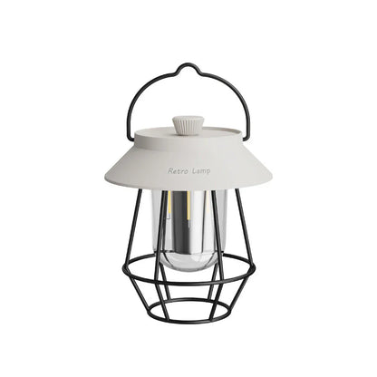 Led Camping Lantaarn in Retro Design - Draagbare Lamp voor Binnen en Buiten