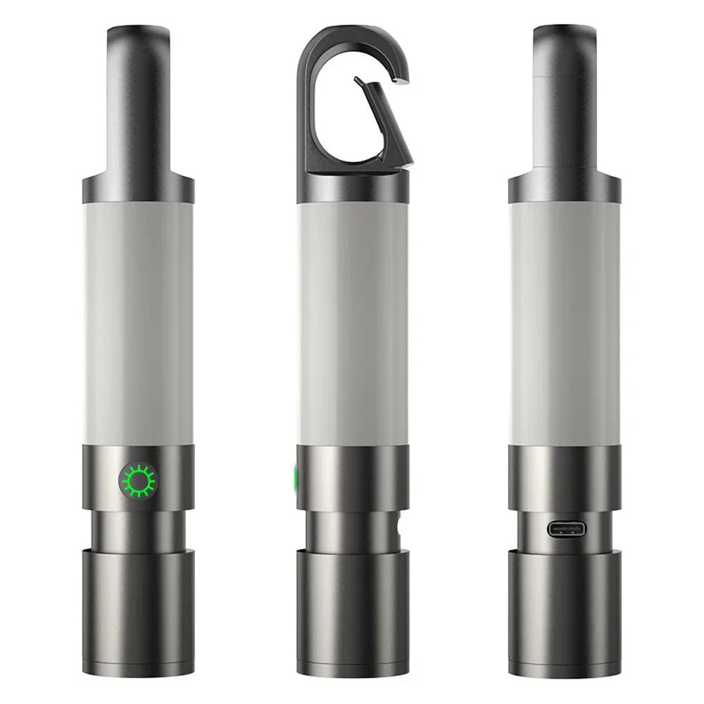 Led Zaklamp met Meerkleurenfilters - Oplaadbare Usb-c Zaklamp met Kampeer- en Noodlichtfunctie