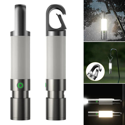 Led Zaklamp met Meerkleurenfilters - Oplaadbare Usb-c Zaklamp met Kampeer- en Noodlichtfunctie