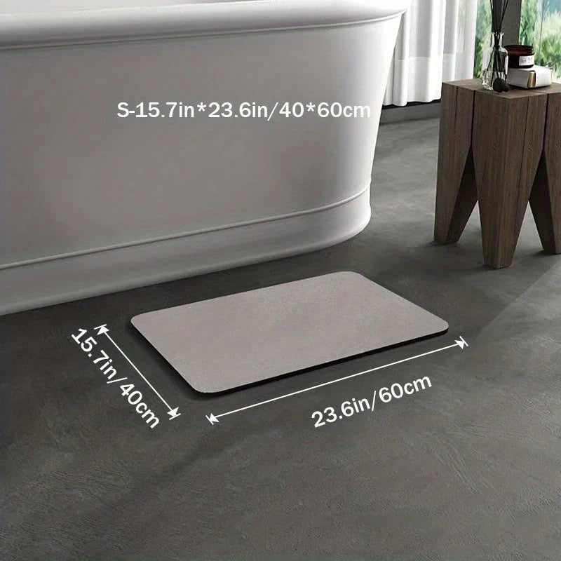Non-slip Diatomiet Badmat
