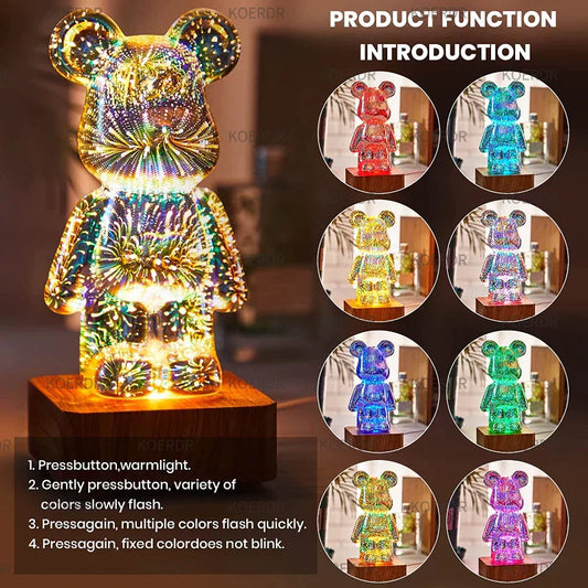 3d Vuurwerk Effect Led Lamp