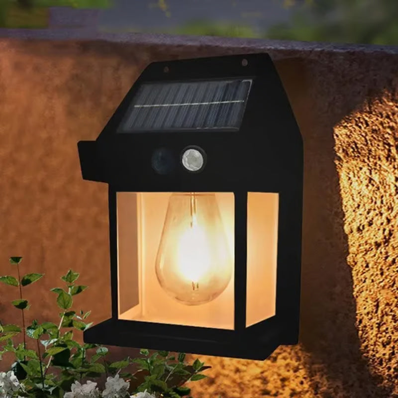 Elegante Outdoor Solar Wandleuchte