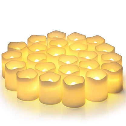 Led Theelichtjes op Batterijen met Warm Wit Flikkerend Effect