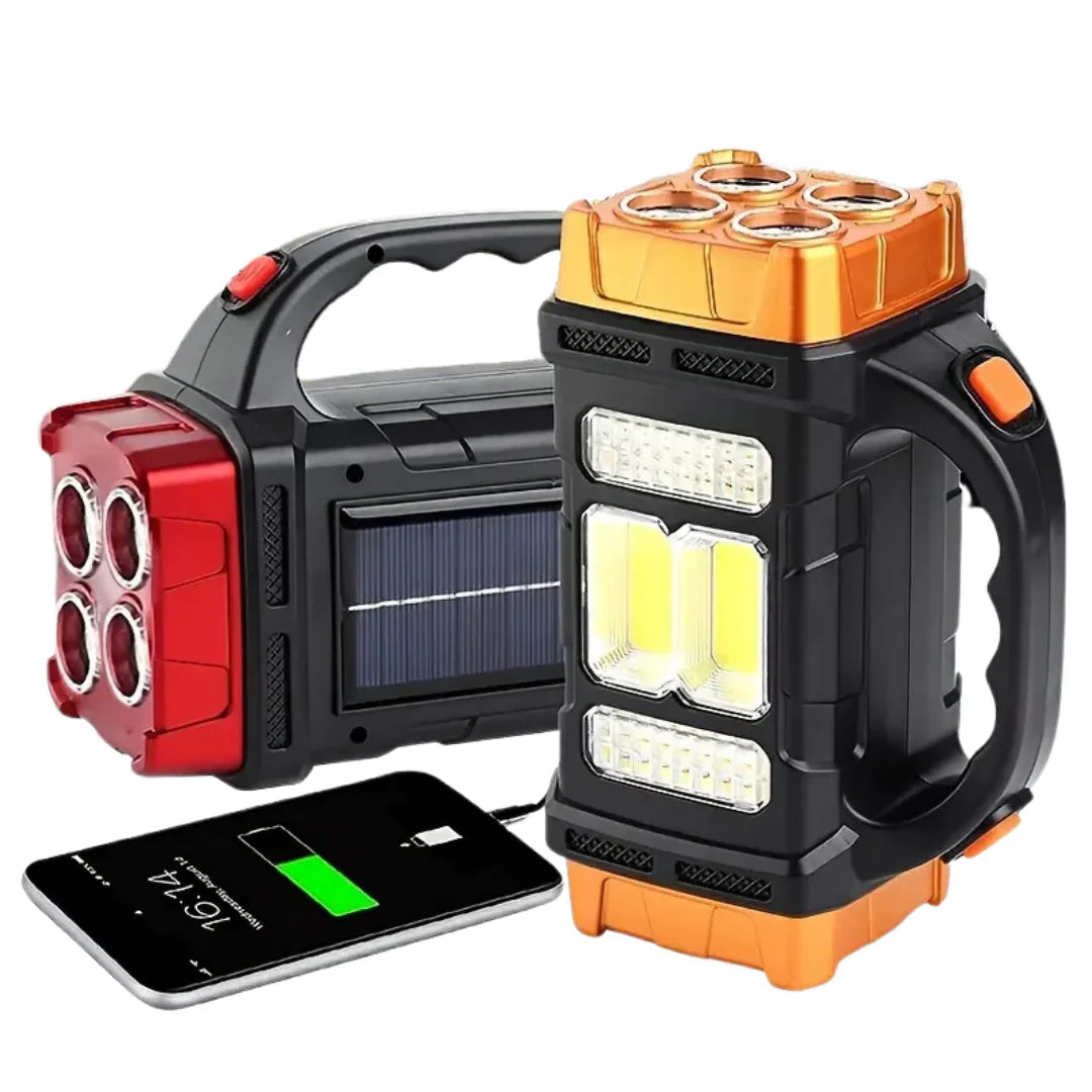 3-in-1 Zaklamp voor Noodgevallen met Usb-oplader en Handvat