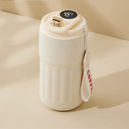Roestvrijstalen Koffiemok met Led Temperatuurweergave 450 Ml