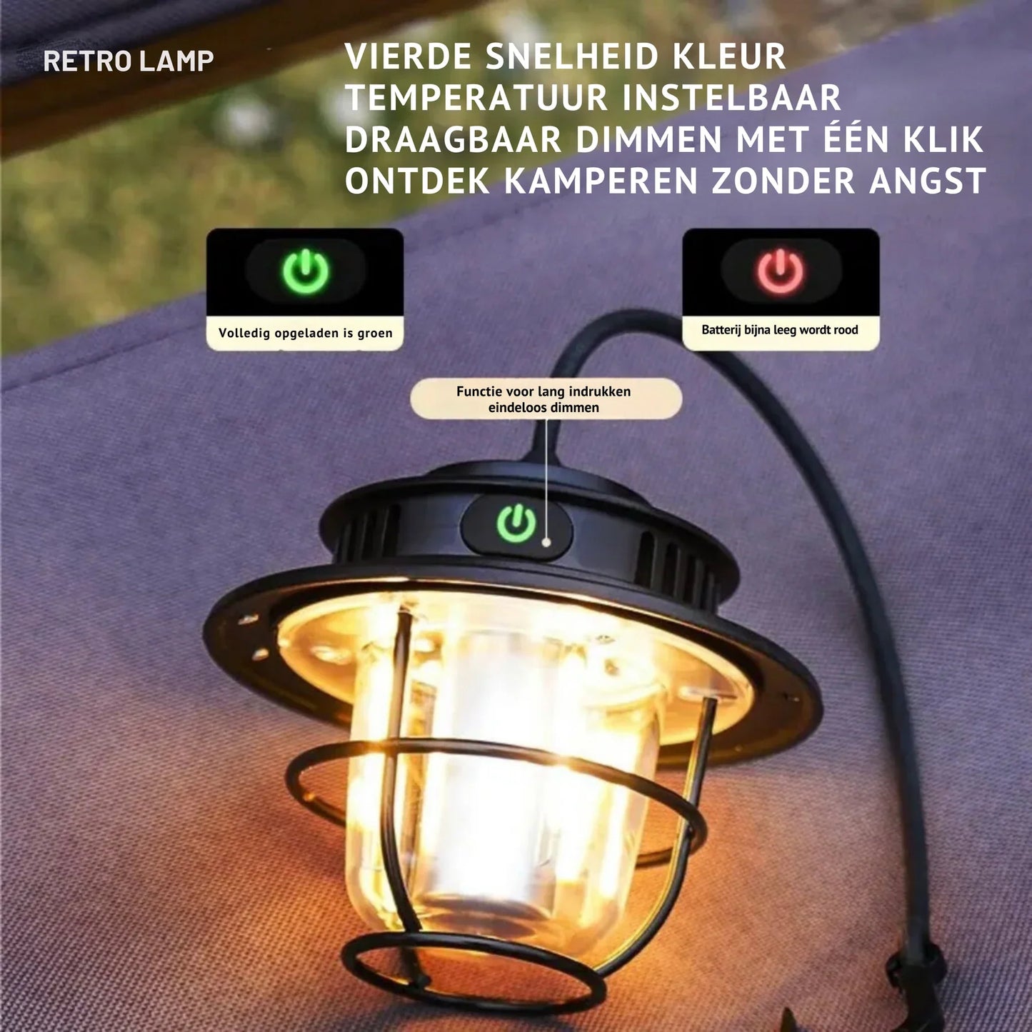 Oplaadbare Led Campinglamp