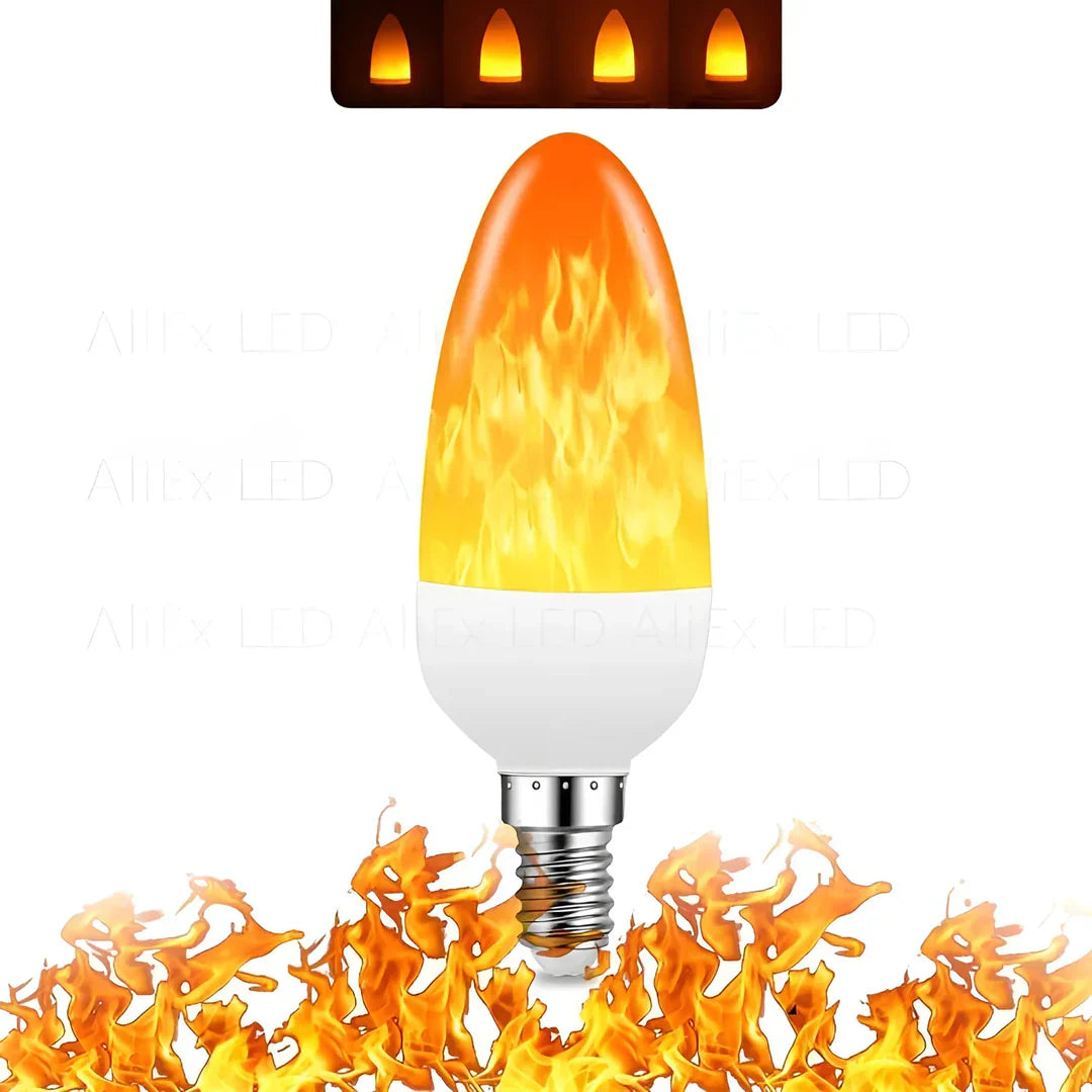 Vlameffectlamp - 9w Led-lamp met Realistische Vlammengloed