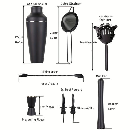 Professionele Cocktailset - Roestvrijstalen Bartender Set voor Perfecte Drankjes