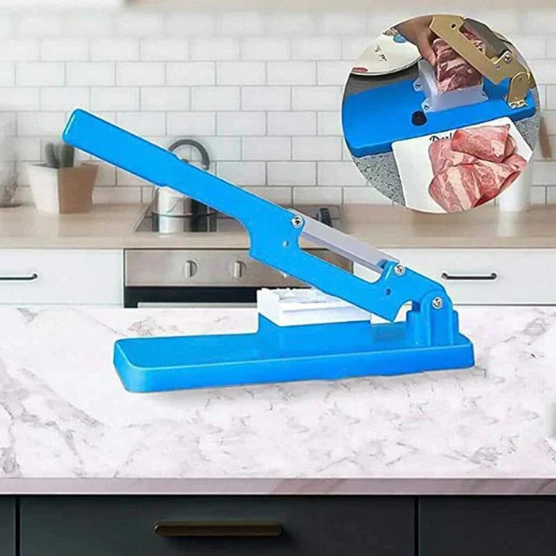 Handmatige Multifunctionele Snijmachine - Robuuste Vlees- en Groentesnijmachine voor Diepvriesproducten