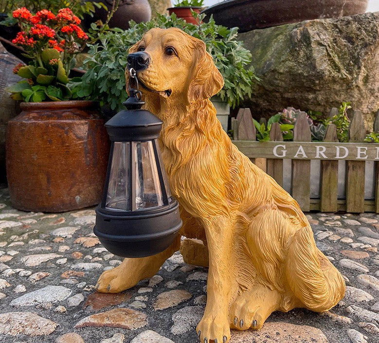 Solar Led Hondenfiguur voor in de Tuin