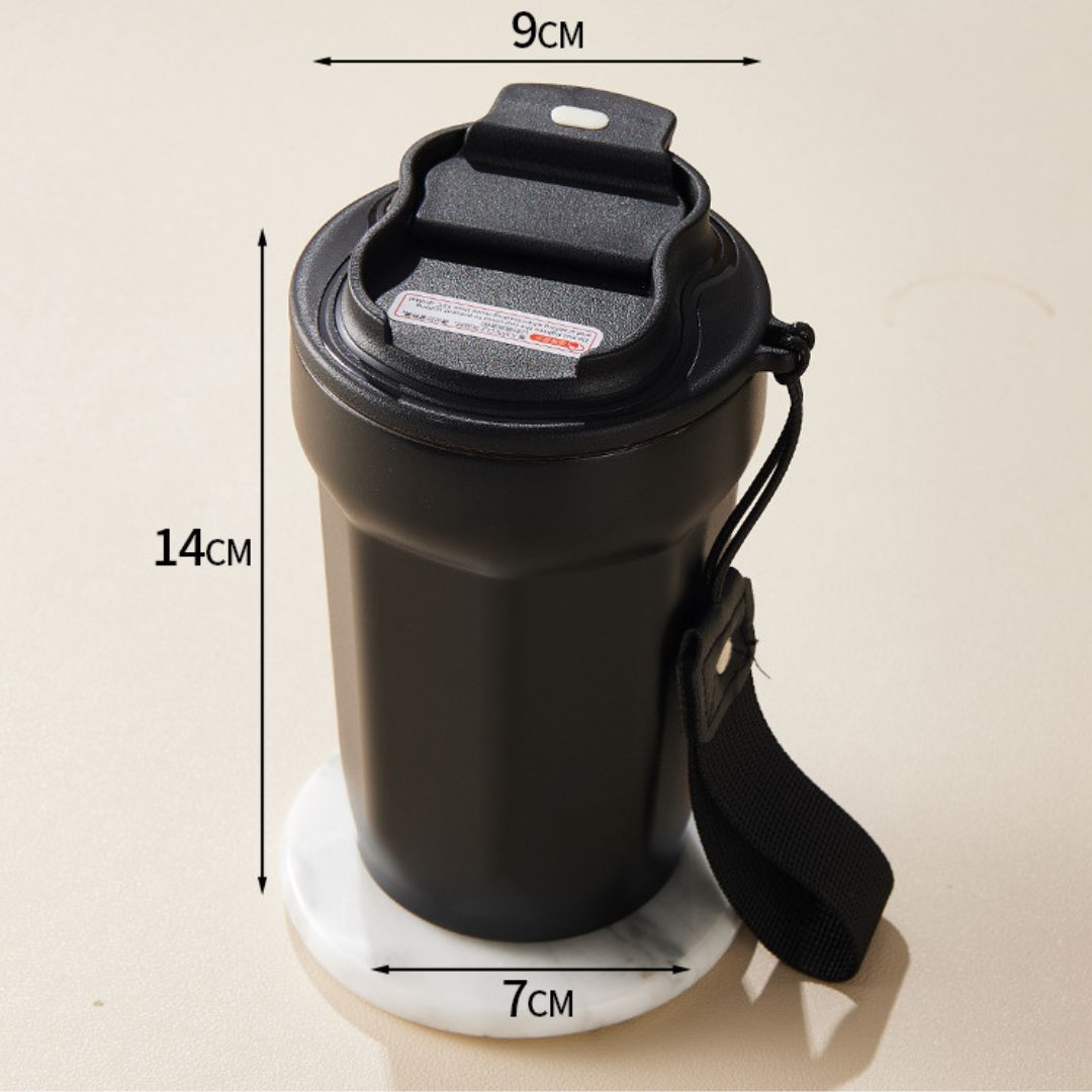 Roestvrijstalen Koffiemok met Led Temperatuurweergave 450 Ml