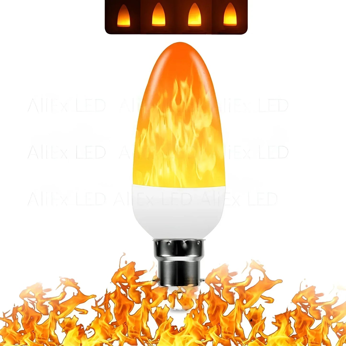 Vlameffectlamp - 9w Led-lamp met Realistische Vlammengloed