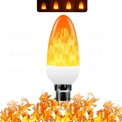 Vlameffectlamp - 9w Led-lamp met Realistische Vlammengloed