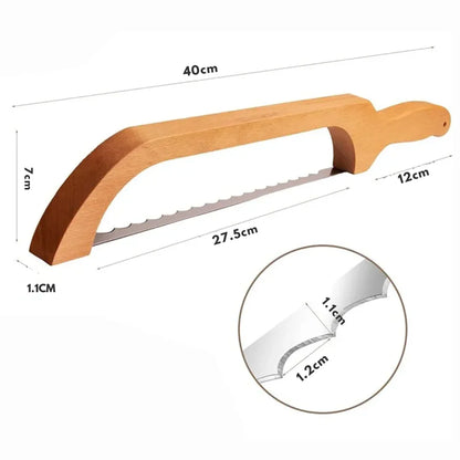 Houten Broodmes met Anti-slip Snijhulp